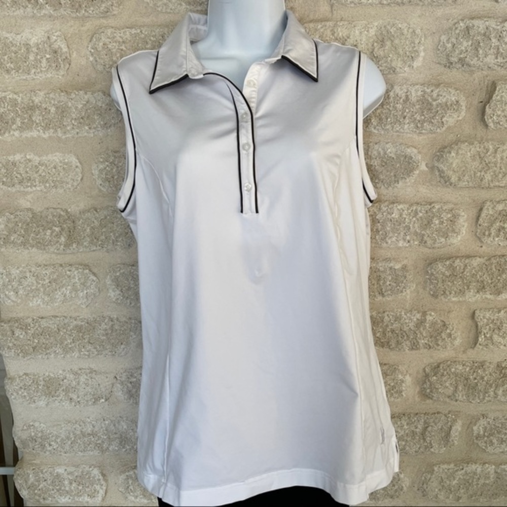 Adidas Golf clima-cool sleeveless golf top white L